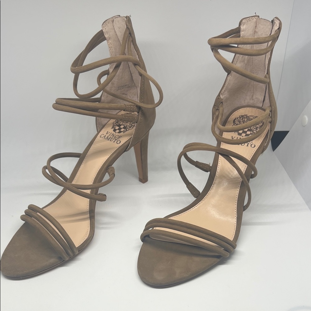 Vince Camuto Women's Brown Strappy Heels
